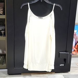 Cold shoulder long sleeve top